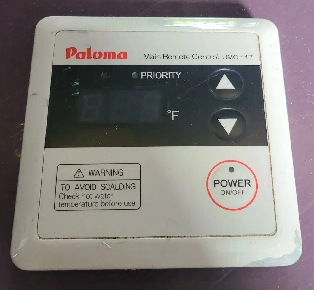 Paloma UMC-117 Tankless Water Heater Main Remote Control | eBay