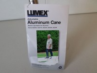 Lumex Adjustable Aluminum Cane, Soft Grip, Aluminum Color Lumex Adjustable Aluminum Cane, Soft Grip, Aluminum Color