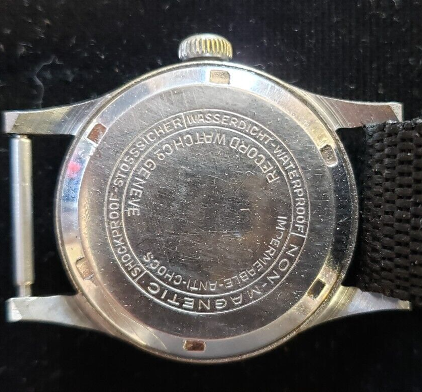 Vintage Record watch Co. Geneve watch, [107], 16j, Military style
