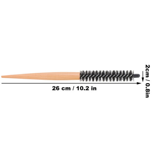 Small Round Hair Brush Comb With Nylon Bristle For Thin Short Hair Styling CUT - Picture 2 of 12