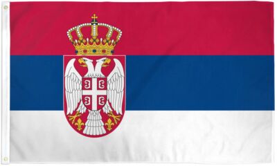 ''SERBIA'' flag 2x3 ft polyester banner sign UN United Nations