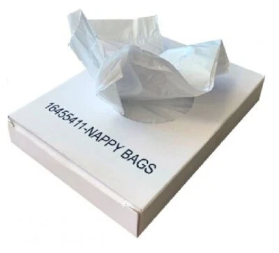 🔥160 Disposable Fragranced Nappy Bags Bin Sacks Baby Tie Handle Diaper Scented