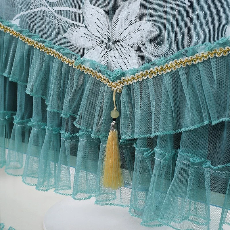 3PCS Lace Desktop Computer Dust Cover One Machine Protective Monitor Cover Cloth - Image 4 of 4