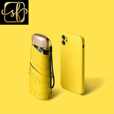 Outdoor Mini Sun Umbrella UV Protection Ultralight Folding Five-Fold Umbrella Su