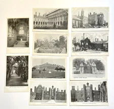 Lot of 10 HAMPTON COURT PALACE UK Pictorial Postcards Album Kept Unposted