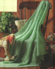 SHERBET BABY AFGHAN NURSERY DECOR DIGEST SIZE CROCHET PATTERN INSTRUCTIONS
