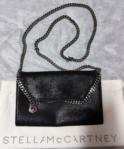 STELLA McCARTNEY Black Shoulder FALABELLA no Box | eBay