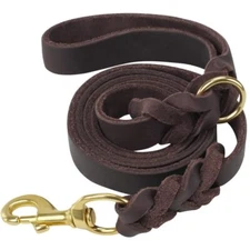 Joytale Leather Dog Leather, 4FT/5FT/6FT Strong and Soft Leashes for Dogs