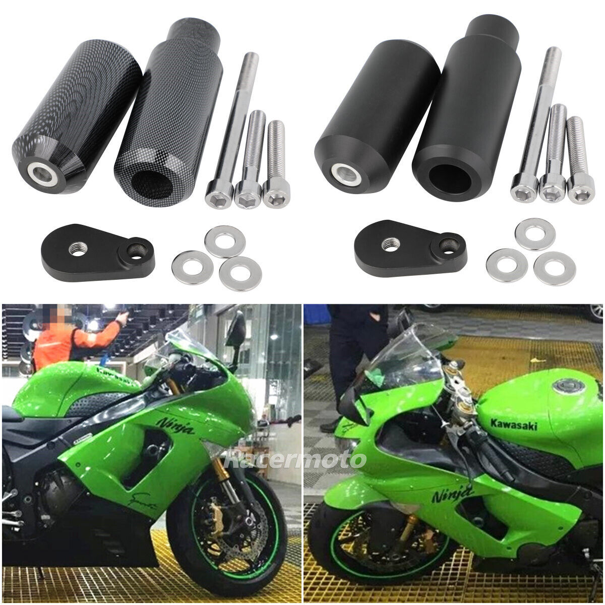 Frame Sliders Crash Protector for Kawasaki Ninja ZX-6R ZX6R Frame Sliders Crash Protector for Kawasaki Ninja ZX-6R ZX6R