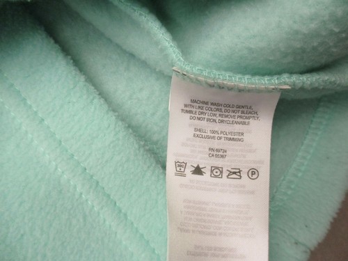 Columbia Size L (14-16) Girls Full Zip Stand Collar Fleece Athletic Jacket 003 - Picture 8 of 9