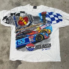 VTG  Nascar Chase Authentics Test Print Shirt 4-sided RARE