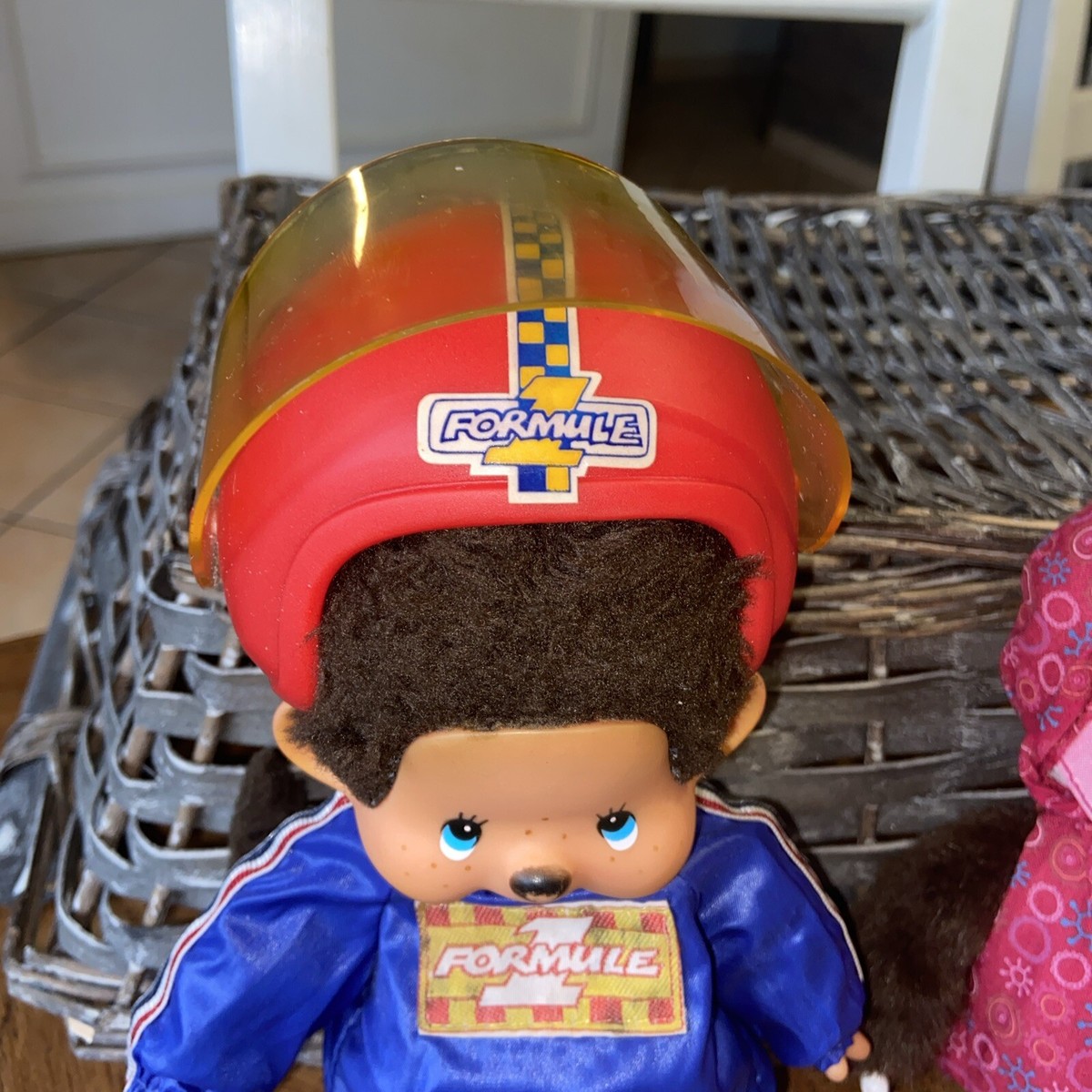 Rare Kiki (Monchhichi) Jaune Clair Aux Yeux Bleus – Sekiguchi, Made In France, 18cm