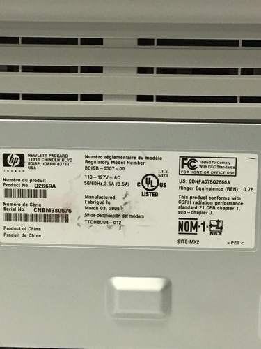 HP LaserJet 3015 - Q2669A Laserdrucker 32MB mit Toner & 11K PC, FUNKTIONIERT KOSTENLOSER VERSAND - Bild 7 von 14