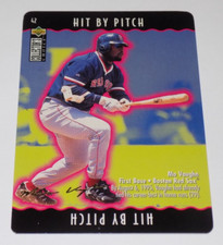 1995 Upper Deck Collector's Choice Hit By Pitch GOLD Mo Vaughn Baseball Card #42