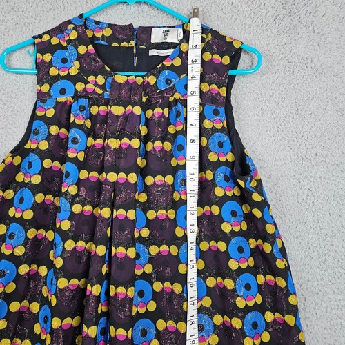 ANNA SUI For Target Metallic Shift Mini Dress Size M - Picture 5 of 11