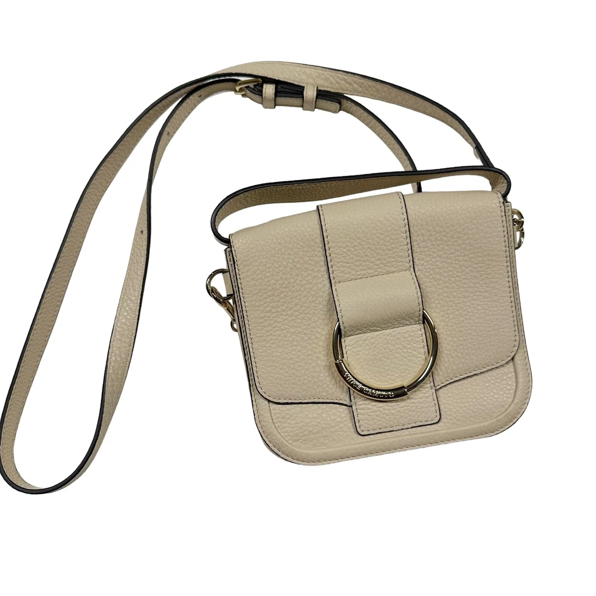 Vince Camuto Caia Seashell Leather Small Crossbody Bag Purse