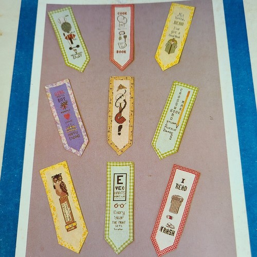 Crossstitch Bookmark , 9 Patterns By Mary Ellen - Picture 2 of 3