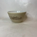 Vintage Pyrex Mixing Bowl 401 Forest Fancies Mushrooms Brown Tan Small  750ml