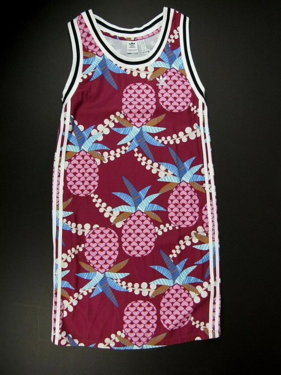 $70 adidas Originals Farm Rio Brazil Pineapple Print Tank Dress CW4726 (S) | eBay