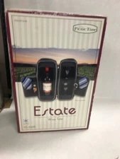 NIB old stock Picnic time estate wine tote canvas 514-49 embroidered initial MS