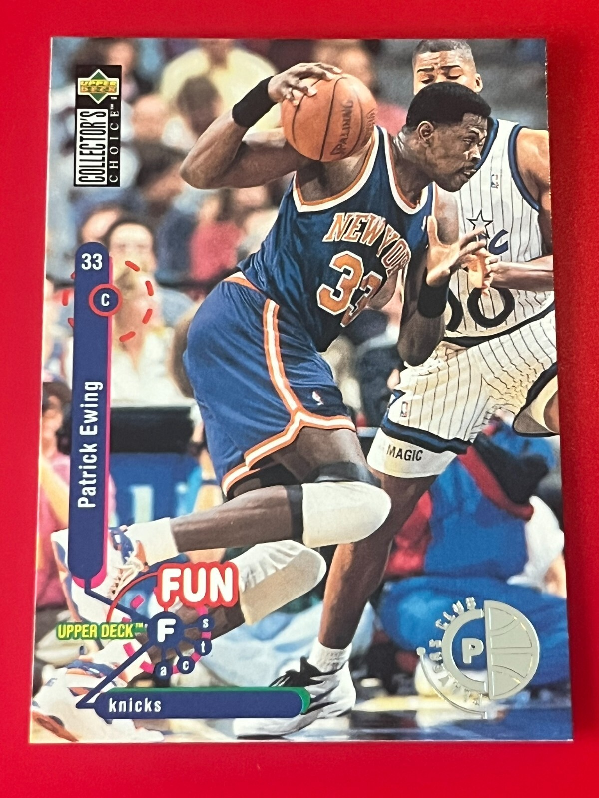 1995-96 Upper Deck Collector's Choice- Patrick Ewing #183 Player's Club Parallel