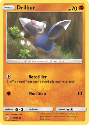 Drilbur (114/236) [Sun & Moon: Cosmic Eclipse] Near Mint