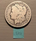 Morgan Silver Dollar $1 Coin 1901 O Circulated 0.9 Fineness Uncertified