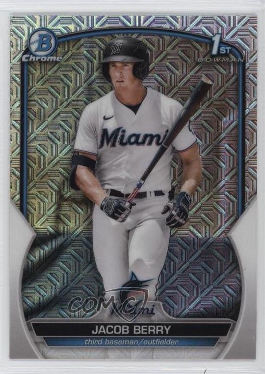 2023 Bowman Chrome Prospects Mega Box Mojo Refractor Jacob Berry #BCP-108 10z2