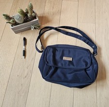 Borsa in nylon blu donna 26x19x11cm