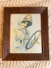 Vintage Coca-Cola 1909 "When Dusters Were In Vogue" Framed Lithograph Print