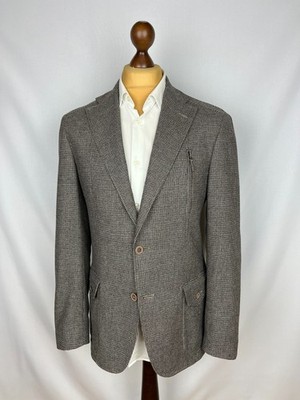 CORNELIANI CC Great Houndstooth Pure WoolCashmere Unlined Sport Coat 42US52IT