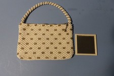 Vintage Beaded Evening Bag Made In Czechoslovakia w/ Mirror