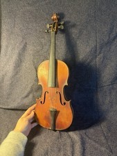 Vintage Anton Schroetter Violin Antique For Repair German Germany