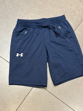 Under Armour Kids Navy Shorts with Zipper Pockets Size Medium