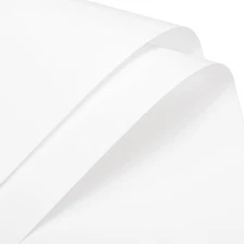 Pearlescent Flower Wrapping Paper 10 Sheets 22.8 inch Waterproof Cream White