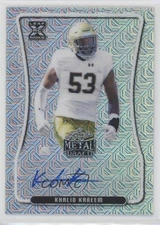 2020 Leaf Metal Draft Silver Mojo 27/40 Khalid Kareem #BA-KK1 Rookie Auto RC 0cv