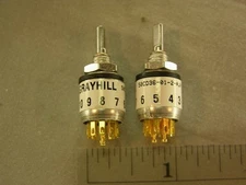 Grayhill Mil-Spec 50CD36-01-2-AJN DP 2 Pole 4 Position Rotary Switch