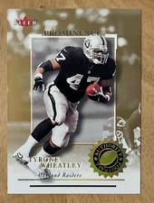 2001 Fleer Authority - Tyrone Wheatley #52 Prominence 04/75 - Oakland Raiders