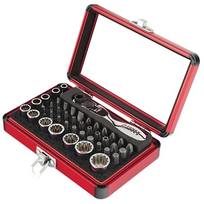 Sunex 9732 44Pc 1/4 '' Dr Mini Doppel Flex Kopf Ratsche W Sockel