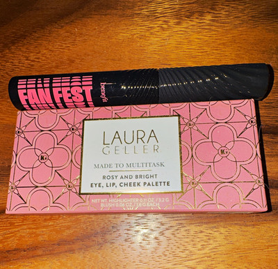 Laura Geller Made to Multitask Rosy & Bright Palette + Benefit Fan Fest Mascara