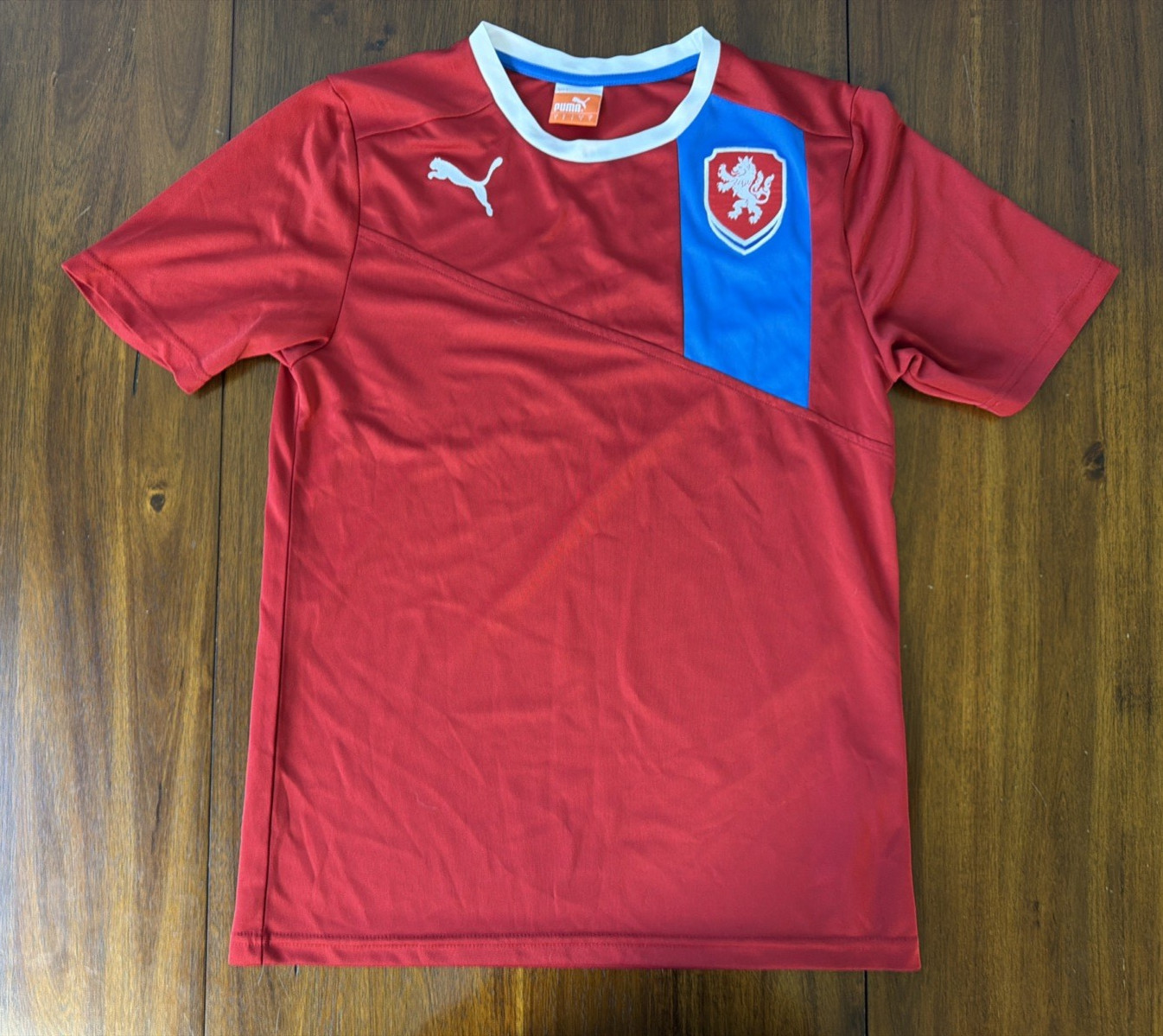 Czech Republic National Team Soccer Puma Jersey Size Small Vintage