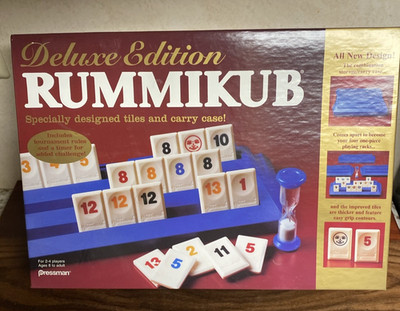 Vintage Rummikub Deluxe Edition Pressman Tile Board Game Sealed 2-4 Players NEW