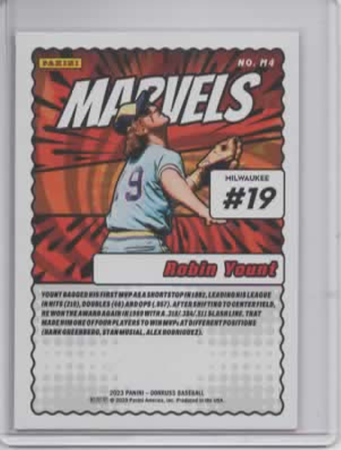 2023 Panini Donruss Marvels #M4 Robin Yount Vector - Picture 2 of 2
