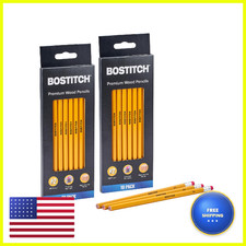 Bostitch Premium 2 Pencils Premium Wood Unsharpened Hb Graphite 20-Count