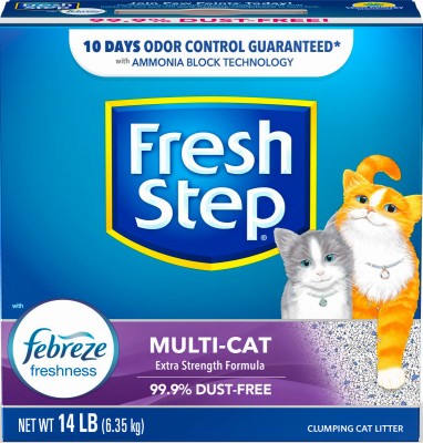 Katzenstreu, Multi-Katzen schöpfbar, duftend, 14 Pfund -02049