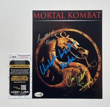Christopher Lambert Casamassa Richardson Signed JSA 8x10 Photo Mortal Kombat