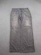 Dickies Men's Carpenter Size 34x32 Gray Distressed Grunge Skater Baggy Y2K USED