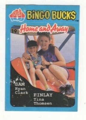 Home and Away Bingo Bucks 1993 Ryan Clark, Tina Thomsen