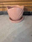 MCM Vintage Royal Haeger Pottery Pink Tulip Planter 4"