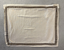 Pottery Barn Standard Pillow Case Beige Natural Brown Cotton Linen Blend